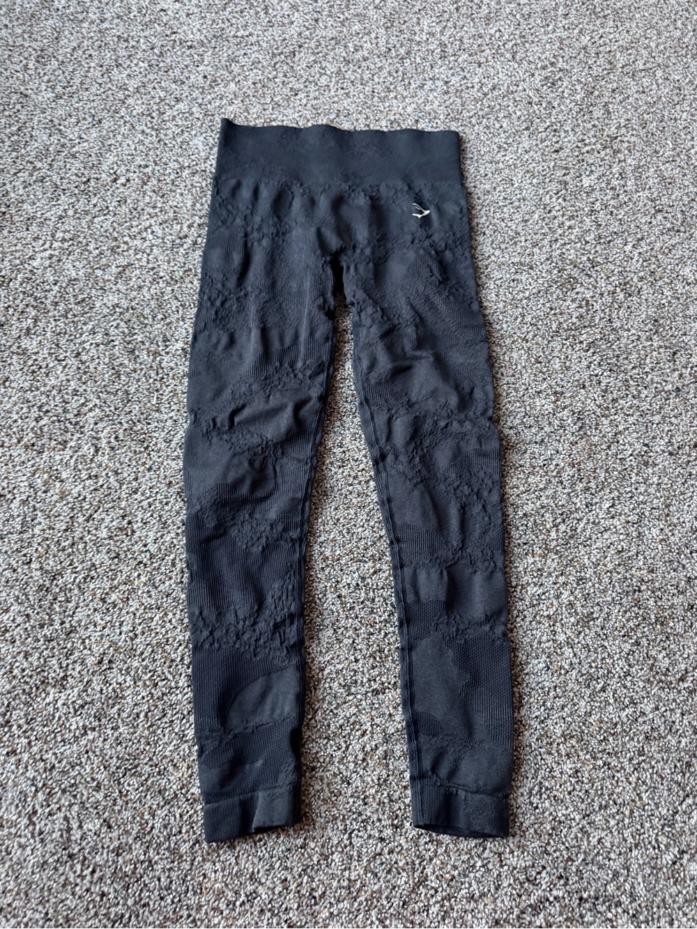Gymshark Camo Seamless Black High Waisted Workout Leggings Women's Small